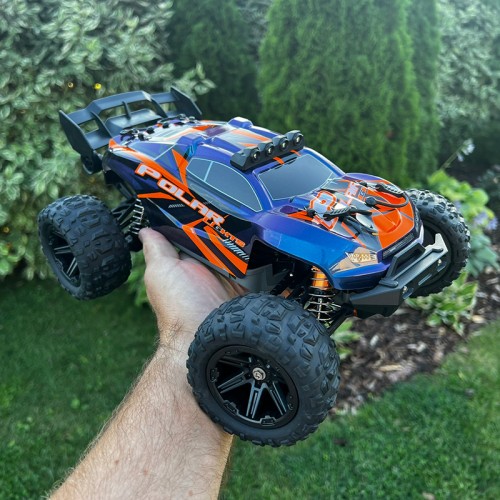 HS14321 1 14 4WD RC Truggy Car With Led Lights 2.4g Radio Remote Control Car